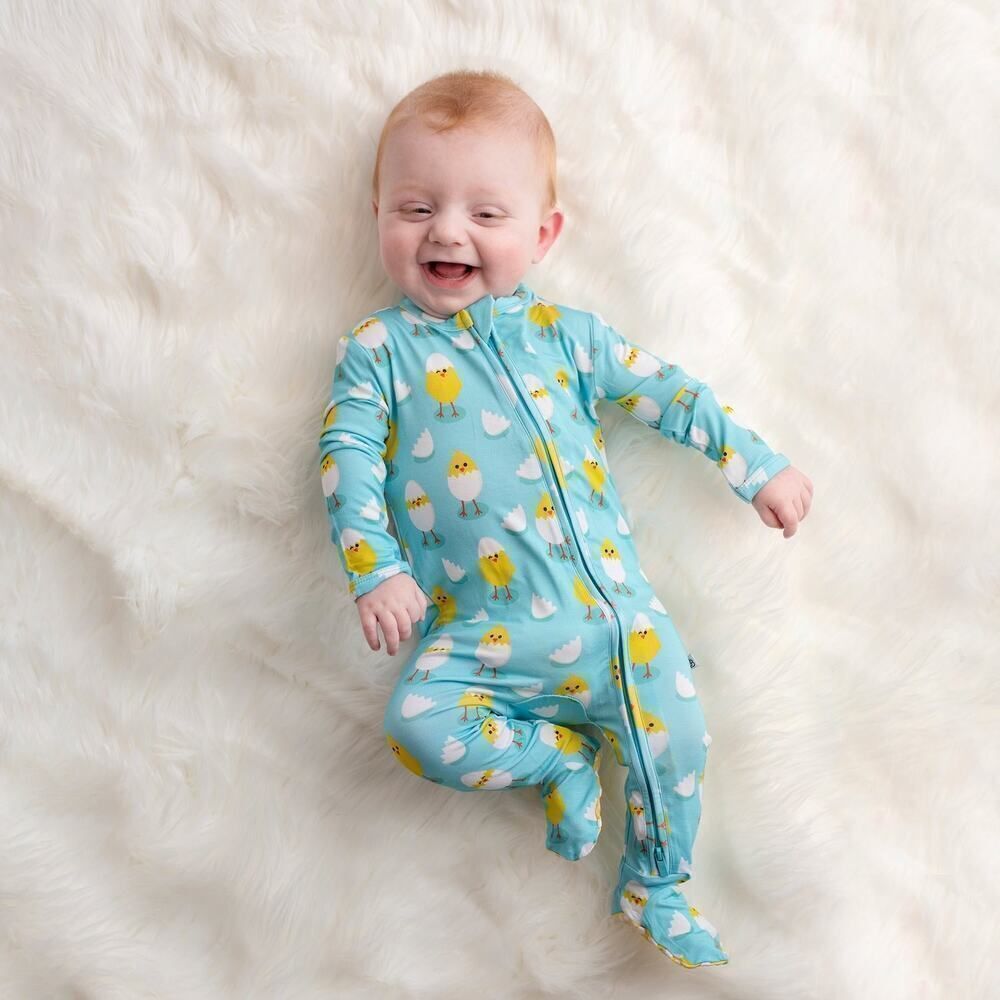 KICKEE PANTS NWT FOOTIE SIZE NEWBORN CHICK MAGNET MSRP $36